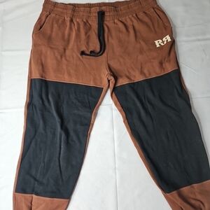 Men's Brown and Black Jogger Pants